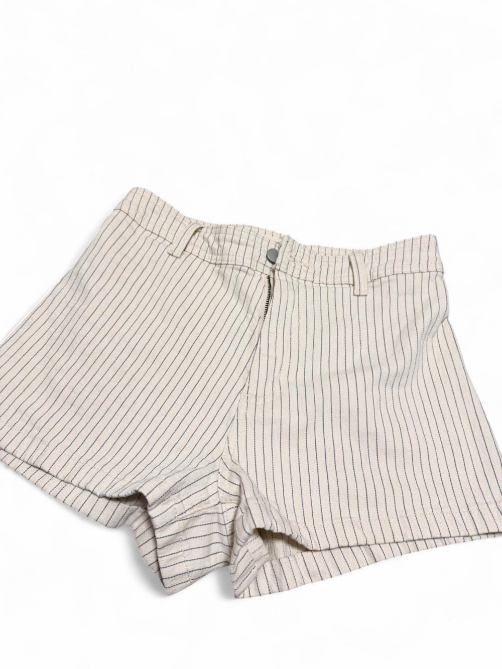Universal Thread Cream Pinstripe High-Waist Women’s Shorts